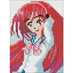 Diamond art manga lærred - 13x18 cm