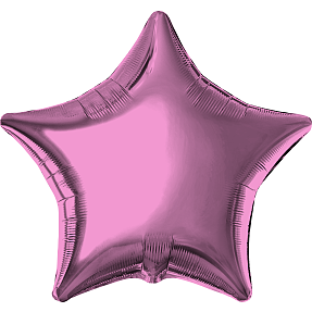Salling folieballon stjerne Ø: 45 cm - pink