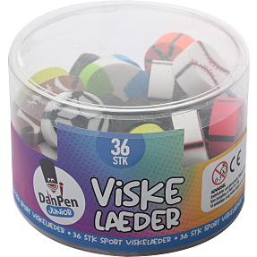 Danpen junior viskelæder 36-pak