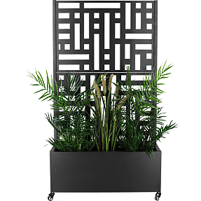 Avena plantekasse i metal m. espalier