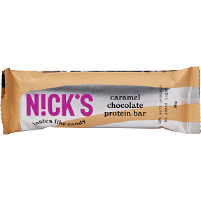 Proteinbar m. chokolade- og karamelsmag