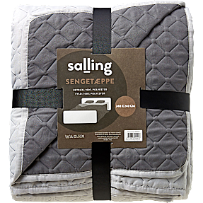 Salling sengetæppe 240x240 cm - grå