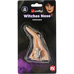 Halloween heksenæse - beige