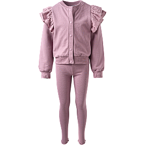 VRS børne sweat sæt str. 122/128 - lilla