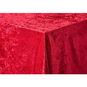 Nervøs velour dug - rød