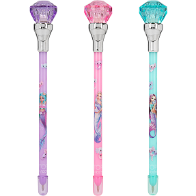 TOPModel kuglepen med lys mermaid - assorteret