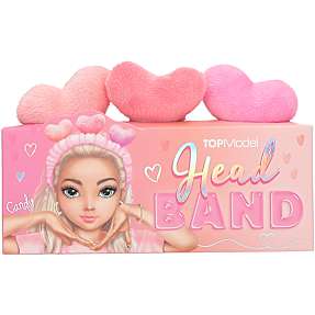 TOPModel Beauty and me hårbånd m. hjerter - lyserød