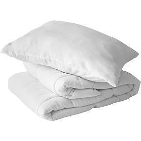 BASIS fiberdyne- og pudesæt 135x200 og 60x63 cm - Lun