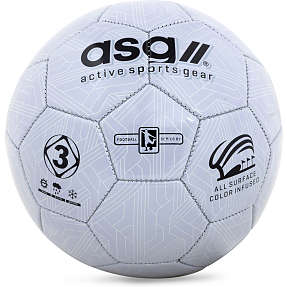 ASG fodbold str. 3 - sølvfarvet