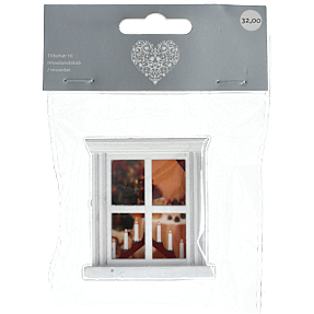 Julefryd nissedørs tilbehør - vindue med foto