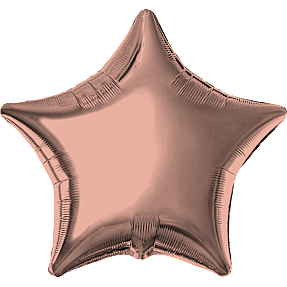 Salling folieballon stjerne Ø: 45 cm - rosegold