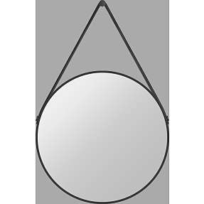 Nexø badspejl Ø80 cm - sort