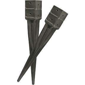 HORTUS stolpespyd plast 10,1 x 10,1 cm, L:74,5 cm - sort