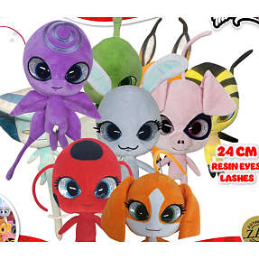 Miraculous Kwami bamse 24 cm - flere varianter - assorteret