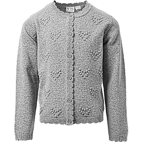 VRS børne cardigan str. 134/140 - grå