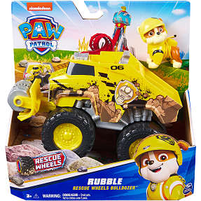 Paw Patrol Rescue Wheels Bulldozer - assorteret
