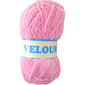 Velour garn 100g - Pink 713