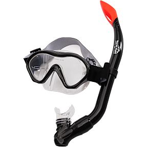 North Field maske- og snorkelsæt - sort