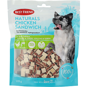 Godbidder m. kylling og torsk