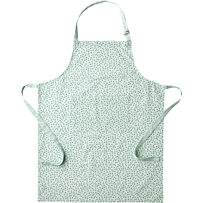 Salling forklæde - aqua/blomst