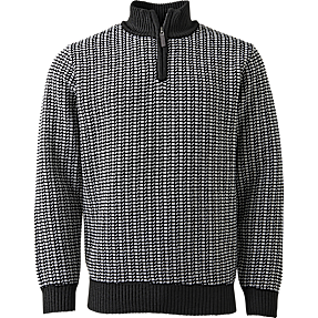 VRS herre halfzip strik str. S - sort