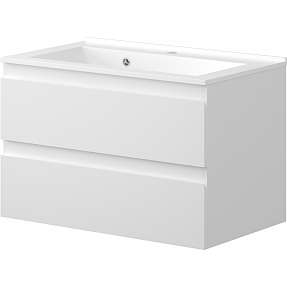 Venedig badmøbel med vask - hvid højglans