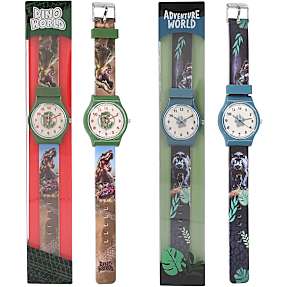 Dino World armbåndsur - flere varianter - assorteret
