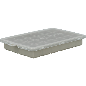 Salling isterningbakke med låg til 24 stk. - grå
