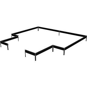 Halls Garden Room fundament - sort