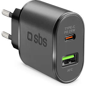 SBS oplader 25 W - sort