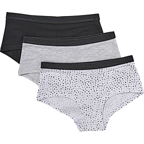 VRS teen 3-pak hipsters str. 134/140 - multifarvet