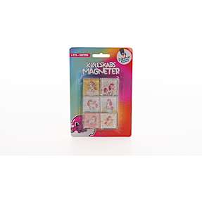 DanPen Junior køleskabsmagneter 6-pak - unicorn