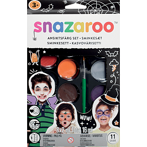 Halloween Snazaroo makeup sæt med 11 dele - multifarvet