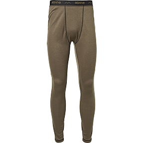 Alpine unisex skiunderbukser str. L - brun