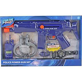 Action Zone politi pistol sæt