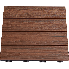 Hortus gulvflise 4-pak - teak