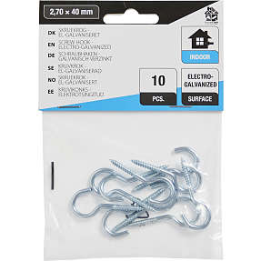 HomeFixer skruekrog 2.70x40 mm 10 stk