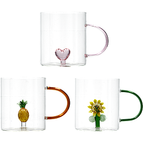 DAY kop borosilikat glas – flere varianter – assorteret