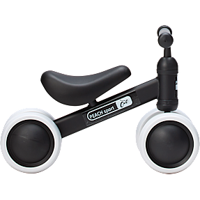 PUCH løbecykel 4 hjul 10" - sort