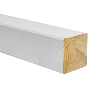 Nordic Fence omlimet stolpe - hvid