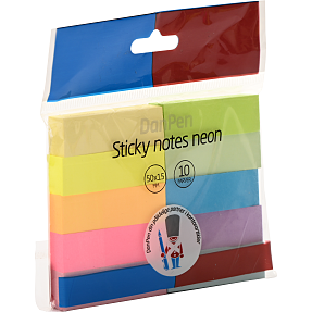 Danpen sticky notes neon 10-pak