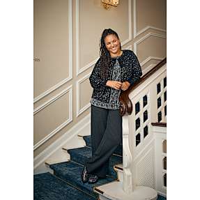 VRS dame cardigan str. 50 - sort