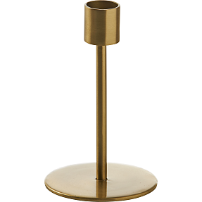 Lysestage H:13,5 cm - messingfarvet