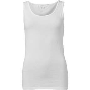 VRS dame basis tanktop str. S - hvid