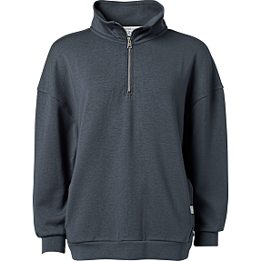 VRS dame halfzip sweatshirt str. M - grå