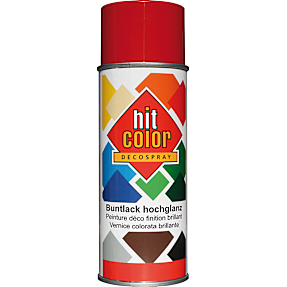 Hit Color spraymaling blank 0,4 liter - rød