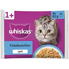 Vådfoder i gelé m. laks og tun