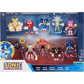 Sonic figurer 6 cm 10-pak