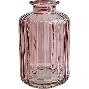 Glasvase H:10 cm - Rosa