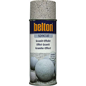 Belton spraymaling graniteffekt 0,4 liter - lysegrå